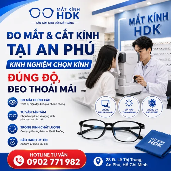 Đo Mắt Và Cắt Kính Tại An Phú – Kinh Nghiệm Chọn Kính Đúng Độ, Đeo Thoải Mái