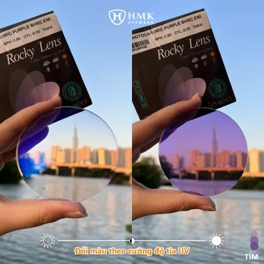 Tròng kính Rocky Đổi Màu Trendy 1.56 SHMC